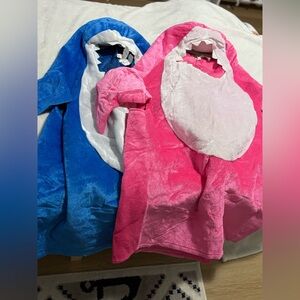 Blue Daddy and Pink Mommy Shark adult Costumes pinkfong